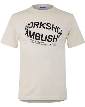Ambush Revolve Logo Regular Fit T-Shirt - White
