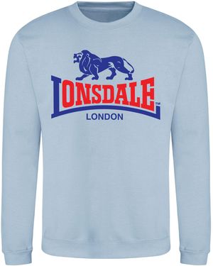Lonsdale London Printed Logo Sweat - Blue