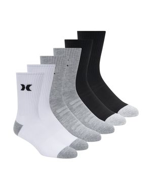 Hurley 6Pk Crew Sock - Black