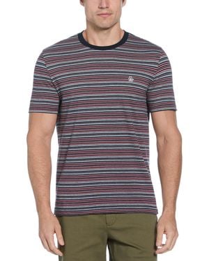 Original Penguin Op Striped T-Shirt - Blue