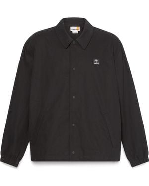 Timberland Woven Badge Ripstop Coach Jacket - Black