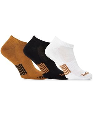 Timberland 3P Dblogo Nshow Invisible Socks - Black