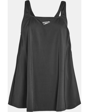 Speedo One Piece Swim Dress - Black