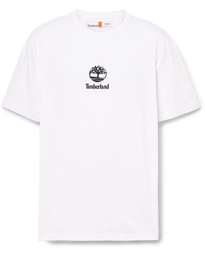 Timberland Stack Logo T-Shirt - White