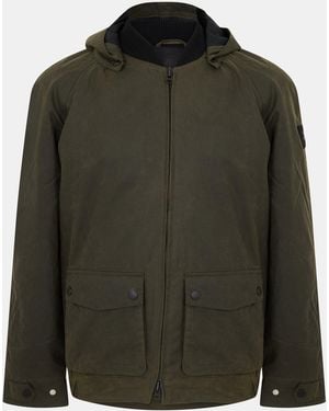 Lyle & Scott Wax Bomber Jacket - Green