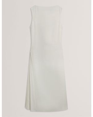 Ted Baker Sleeveless Midi Tea Dress - White