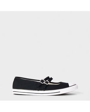 Converse Dainty Mj Mary Jane Ballet Court Shoes - Black