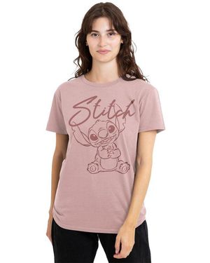 Disney Lilo And Stitch Sketchy And Cute Classic T Shirt - Pink