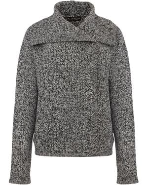 Phase Eight Mavis Wool Blend Knitted Jacket - Grey