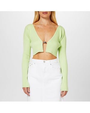 Emporio Armani Cropped Cardigan - Green