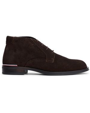 Tommy Hilfiger Suede Low Boots - Black