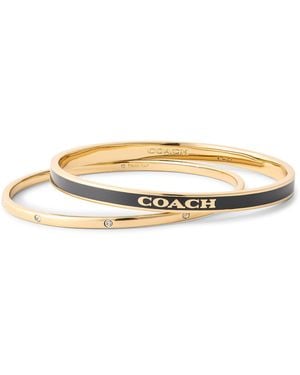 COACH Duo Bangle Set - Natural