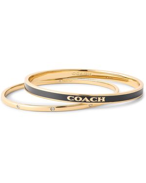 COACH Duo Bangle Set - Natural