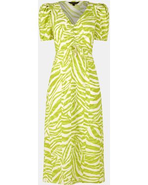 Biba Printed Tea Dress - Yellow