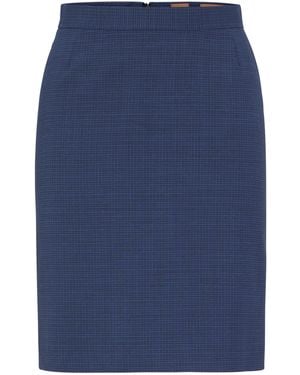 BOSS Vomila Pencil Skirt - Blue