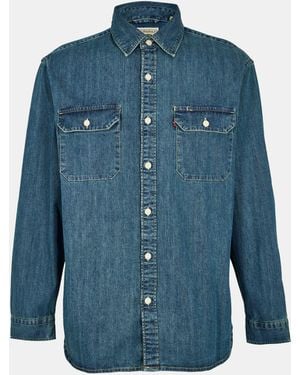 Levi's Jackson Worker Long Sleeve Denim Shirt - Blue