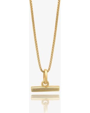 Rachel Jackson Mini Tbar Nl Pendant Necklace - Metallic