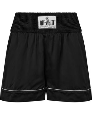 Off-White c/o Virgil Abloh Satin Pyjama Shirt - Black