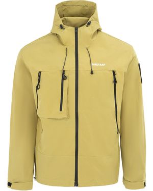 Firetrap Windproof Hooded Long Sleeve Windbreaker - Yellow