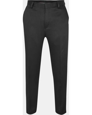 HUGO Tailored Straight Leg Trousers - Grey