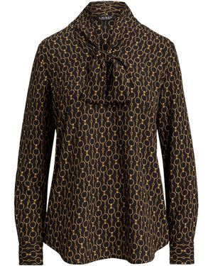 Ralph Lauren Long-Sleeve Blouse - Black