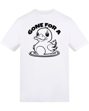 AWD Printed Cricket Adults Tee - White