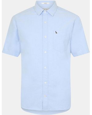 Jack Wills Short Sleeve Oxford Shirt - Blue