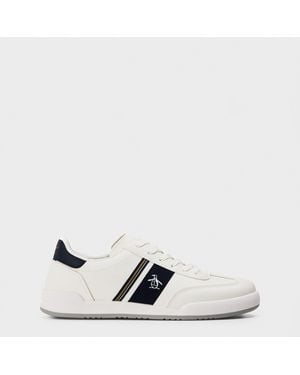 Original Penguin Gaz Court Trainers - White