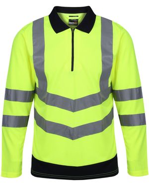 Regatta Long-Sleeve Polo Shirt - Yellow