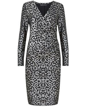 Mela London Leopard Bodycon Dress - Black