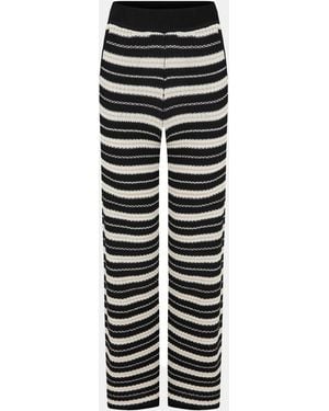 Jack Wills Crochet Knitted Trousers - Black