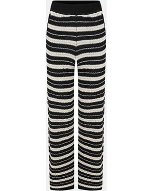 Jack Wills Crochet Knitted Trousers - Black