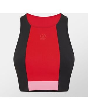 Goldbergh Facade Medium Impact Sports Bra - Red