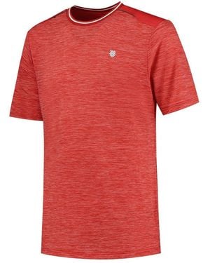 K-swiss Hypercourt Short-Sleeve Performance T-Shirt - Red