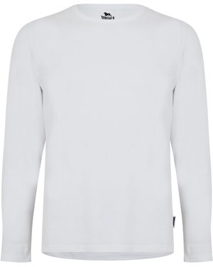 Lonsdale London Long Sleeve T Shirt - White