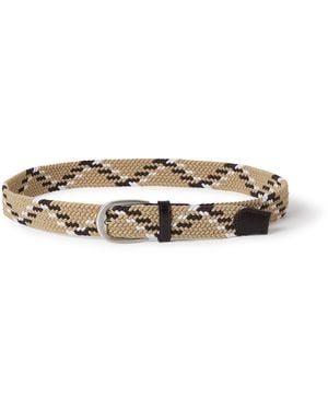 Osprey Sam Flexible Woven Leather Belt - Natural