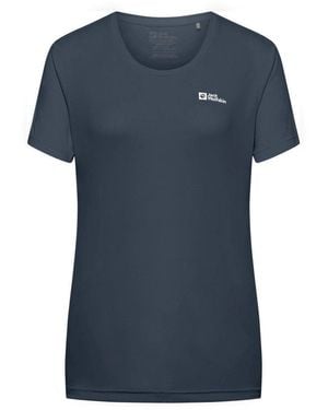 Jack Wolfskin Jw Tech Regular Fit T-Shirt - Blue