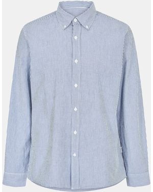 Peter Werth Long Sleeve Plain Shirt - Blue