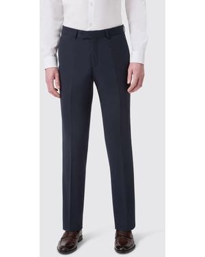 Twisted Tailor Ellroy Tailored Fit Trouser - Blue