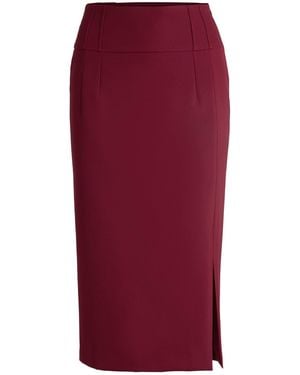 BOSS Vizena Jersey Skirt - Red