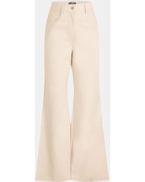 Amy Lynn Wide Leg Trousers - Natural