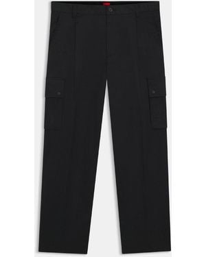 HUGO Relaxed Fit Trousers - Blue