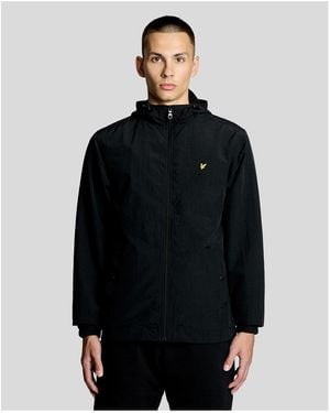 Lyle & Scott Lyle & Scott Water Resistant Zip Through Jacket - Black