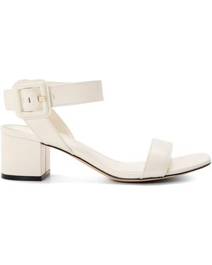 BOSS Charlize Sand Heeled Sandals - White