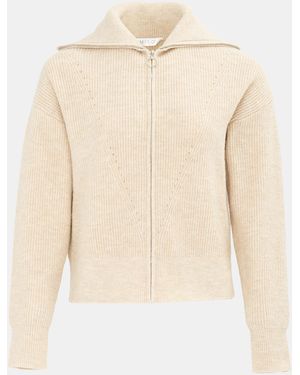 Miso Knit Zip Up Cardigan - Natural