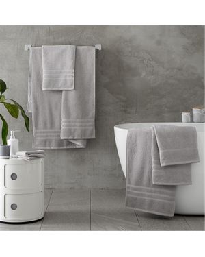 Biba 450Gsm Cotton Zero Twist Quick Dry Towel - Grey