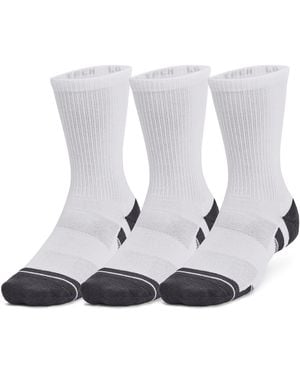 Under Armour Ua Performance Tech 3-Pack Crew Socks - White