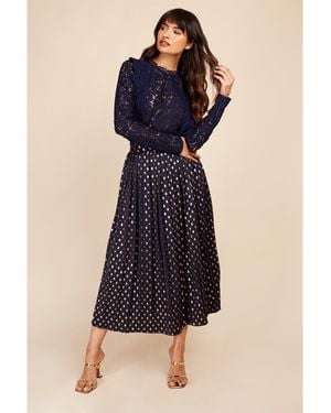 Little Mistress Wrap Top - Blue