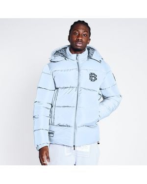Blood Brother Heavyweight Quilted Puffer Jacket - Blue
