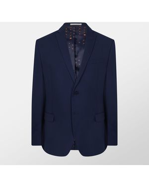 Ted Baker Textured Slim Suit Jacket - Blue